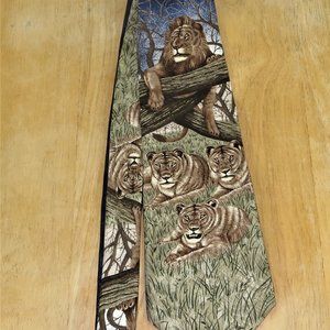 King Of The Beasts Neck Tie Endangered Species